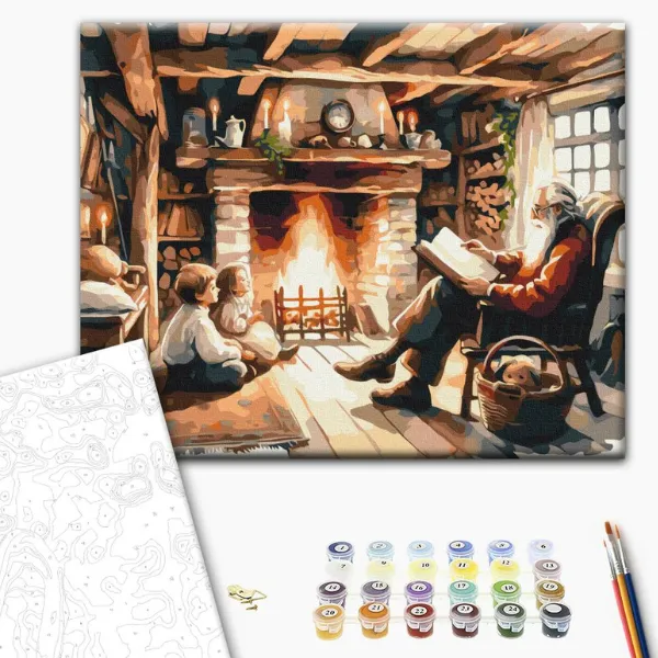 Pictură pe numere 40*50 cm (în cutie) – Povestea de Anul Nou