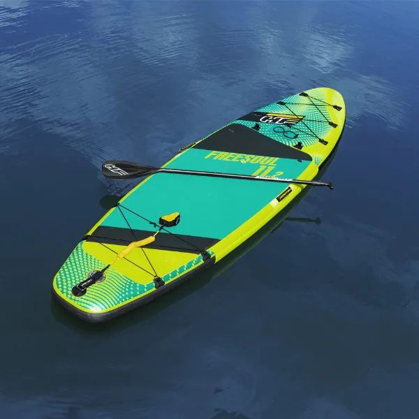 SUP - placă 2 în 1 Freesoul Tech Convertible 340 х 89 х 15 cm cu cu scaun, vâslă, pompă