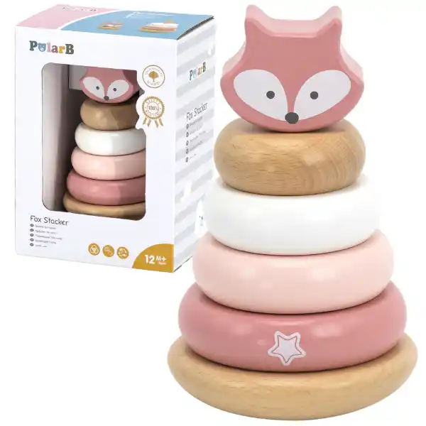 Деревянная пирамидка-неваляшка