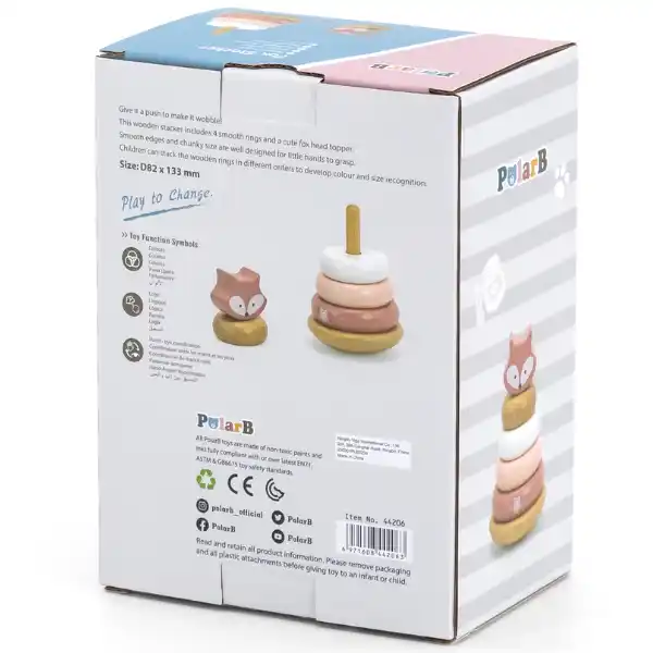 Piramidă din lemn „Vulpea”