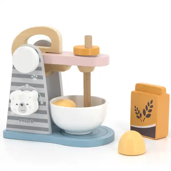 Set de joaca din lemn „Mixer”, 4 piese