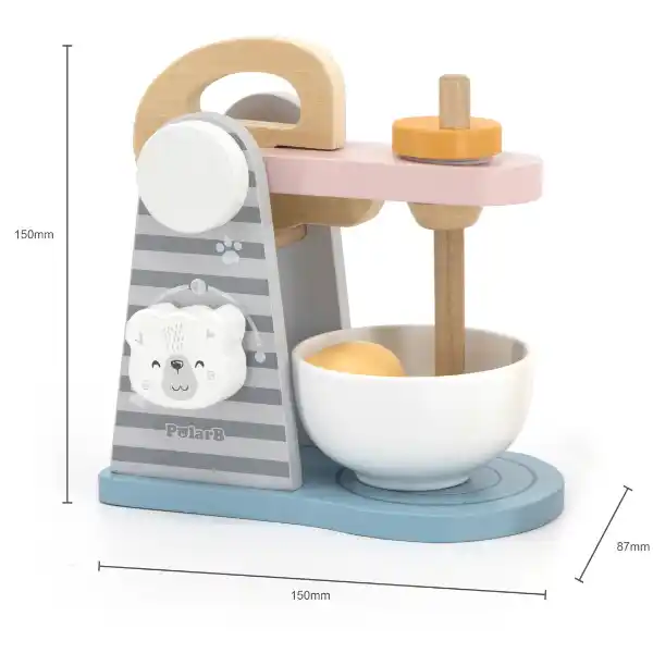 Set de joaca din lemn „Mixer”, 4 piese