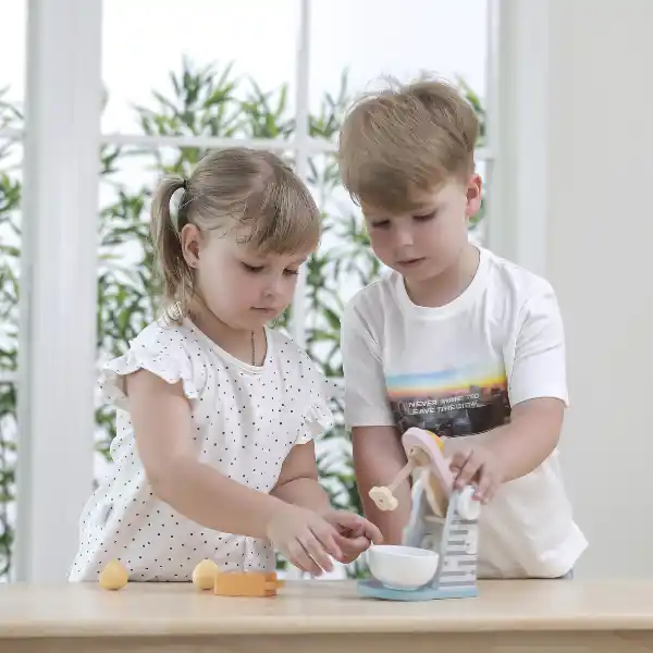 Set de joaca din lemn „Mixer”, 4 piese