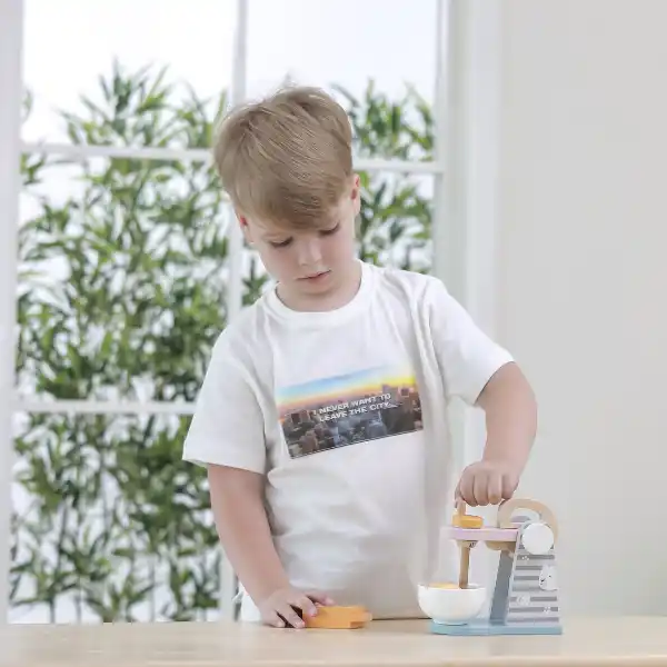 Set de joaca din lemn „Mixer”, 4 piese