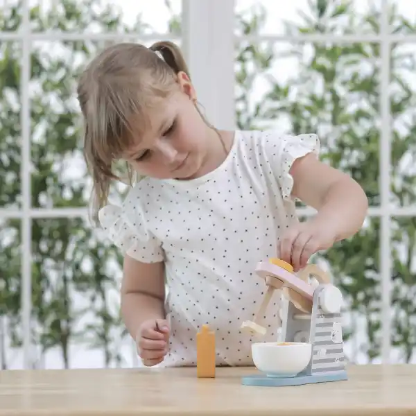 Set de joaca din lemn „Mixer”, 4 piese