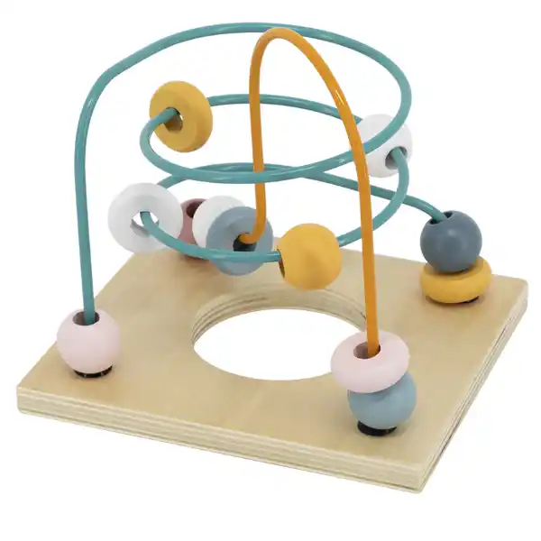 Деревянный бизикуб "Игровой куб 5 в 1"