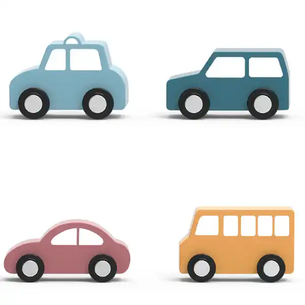 Деревянный конструктор "Город", 56 элем.