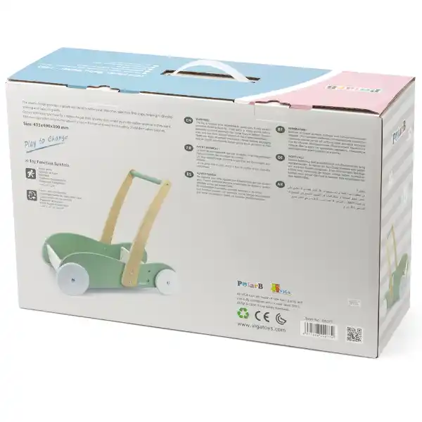 Ходунки-каталка и коляска 2 в 1, зеленый цвет