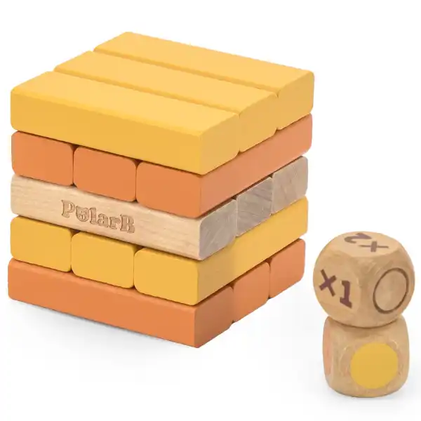 Joc de masă din lemn „Jenga”, 54 elem.