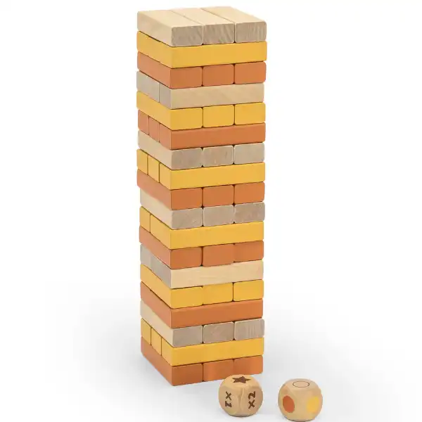Joc de masă din lemn „Jenga”, 54 elem.