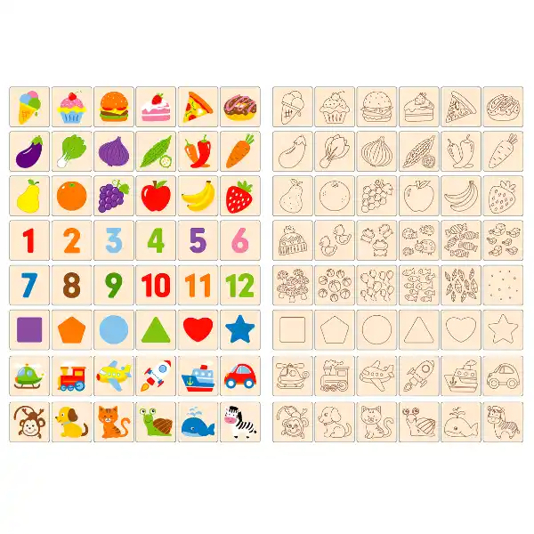 Деревянная игра-сортер "Найди совпадения"