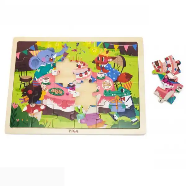 Деревянный пазл "День рождение", 24 эл.