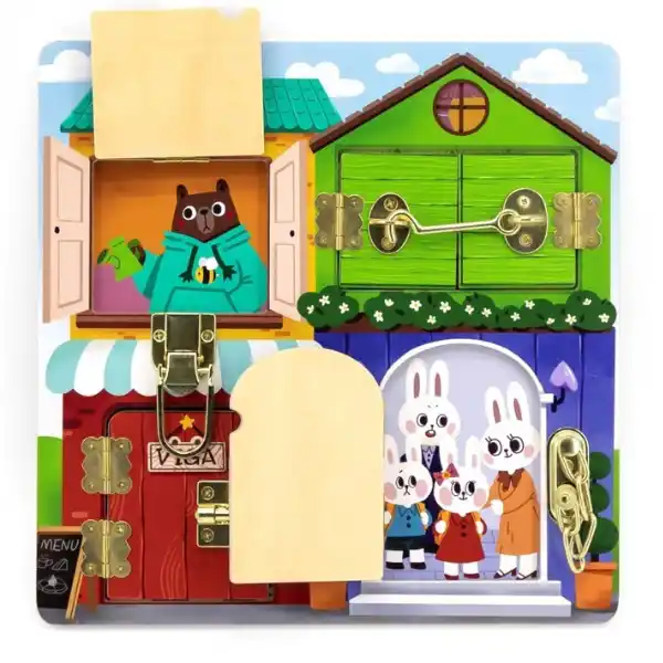 Бизиборд (настенный) "Открой-закрой замочки"