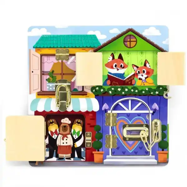 Бизиборд (настенный) "Открой-закрой замочки"