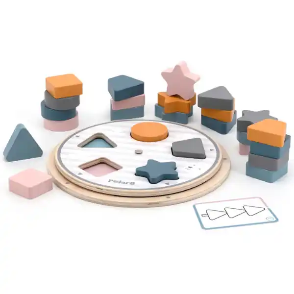 Joc de sortare din lemn „Figuri”