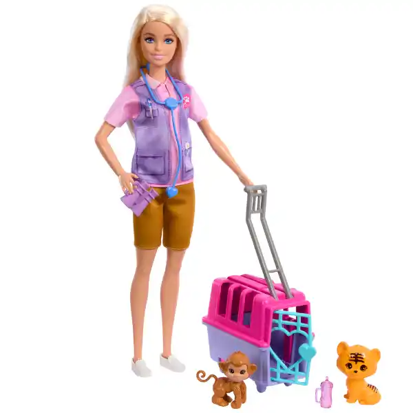 Set de joc Barbie „Salvarea animalelor”