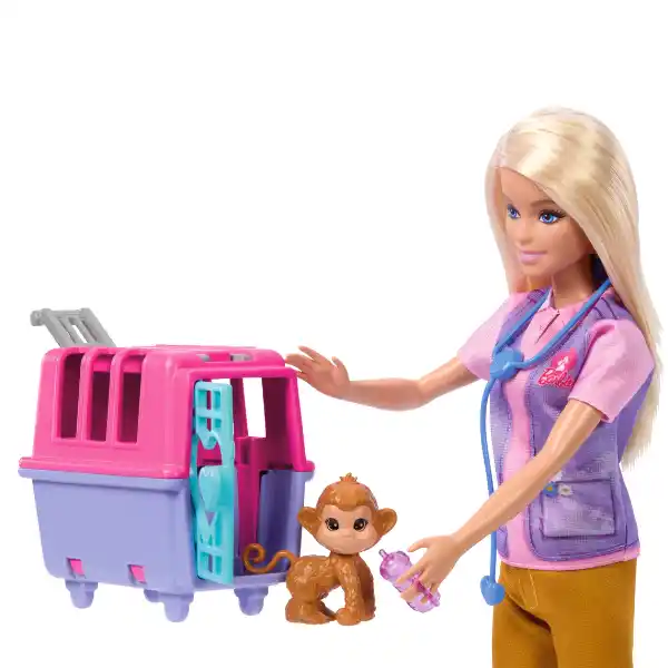 Set de joc Barbie „Salvarea animalelor”