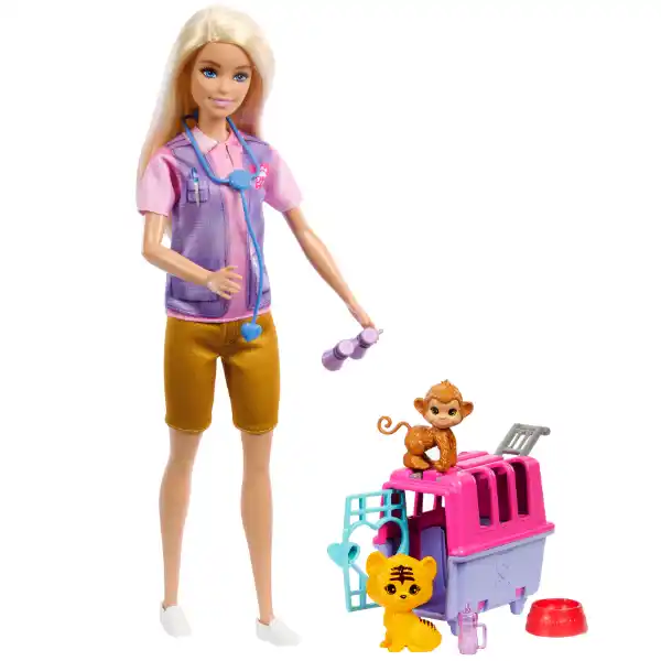 Set de joc Barbie „Salvarea animalelor”