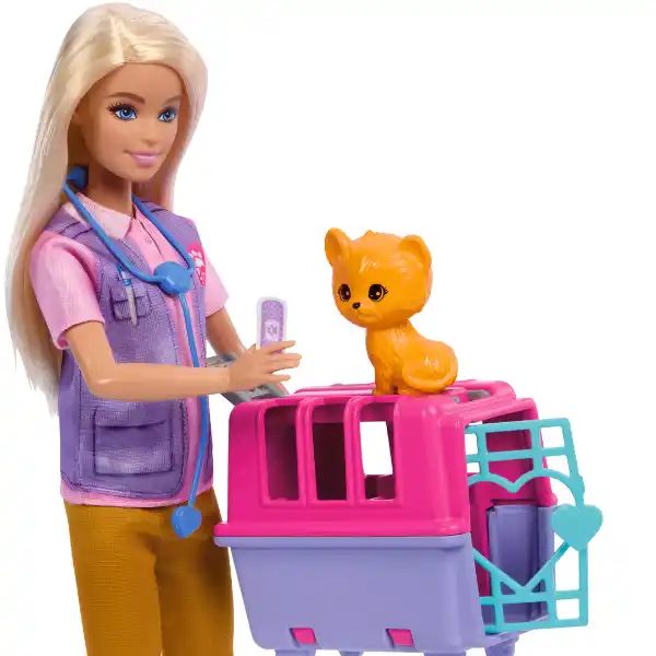 Set de joc Barbie „Salvarea animalelor”