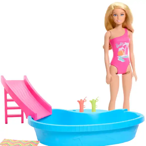 Set de joc Barbie „Odihnă la piscină"