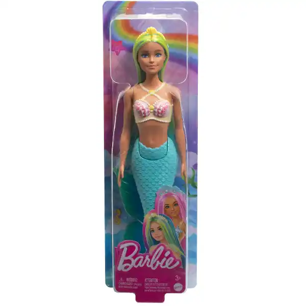 Papușa Barbie Dreamtopia „Sirena cu păr multicolor”, 4 modele