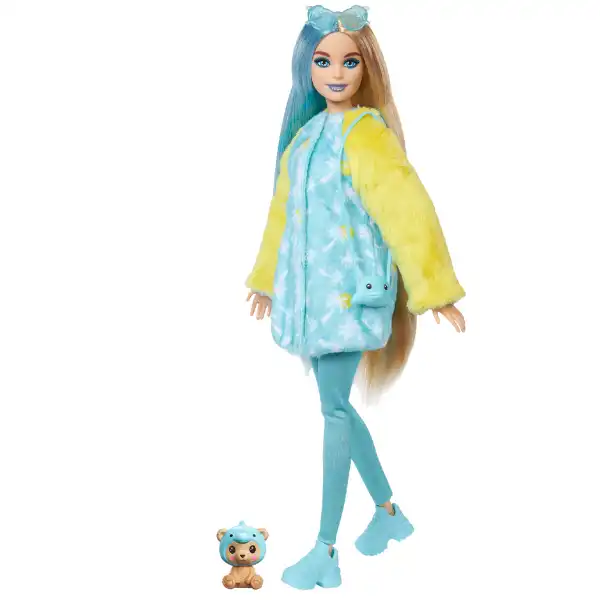 Păpușa Barbie Cutie Reveal „Urs în costum de delfin în costum de pluș”