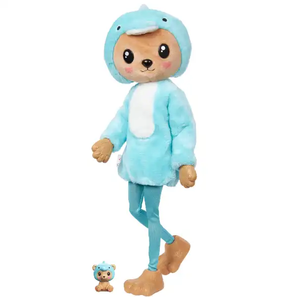 Păpușa Barbie Cutie Reveal „Urs în costum de delfin în costum de pluș”