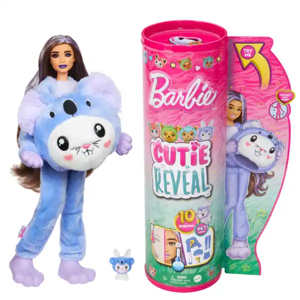 Păpușa Barbie Cutie Reveal „Iepuraș în costum de koala de pluș”