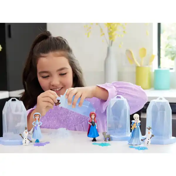 Set Surpriză Disney Frozen Ice Reveal cu gel de gheață Squishy, 6 modele, 4 modele