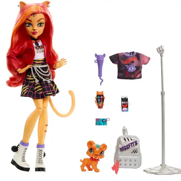 Set de joc Monster High "Toralei Stripe și Sweet Fangs", cu accesorii