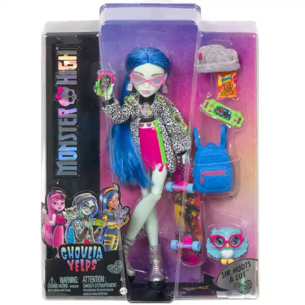 Set de joc Monster High „Ghoulia Yelps și Sir Hoots A Lot”, cu accesorii