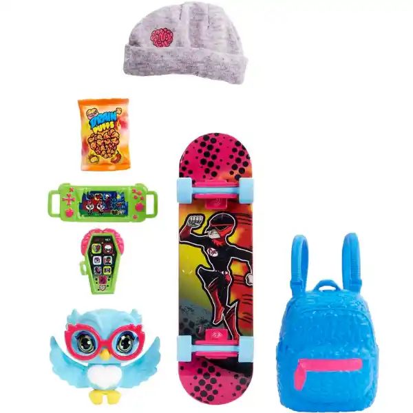 Set de joc Monster High „Ghoulia Yelps și Sir Hoots A Lot”, cu accesorii