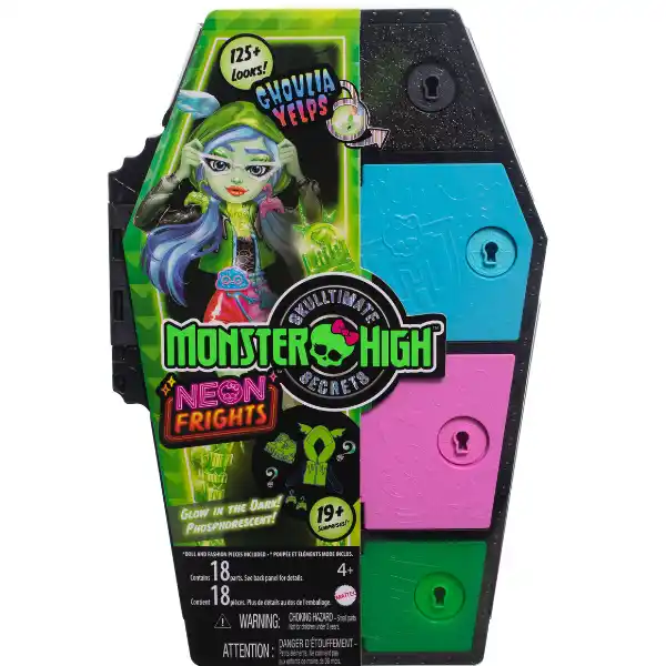 Игровой набор Monster High Neon Fright " Гулия Йелпс и Секреты в ее шкафу "