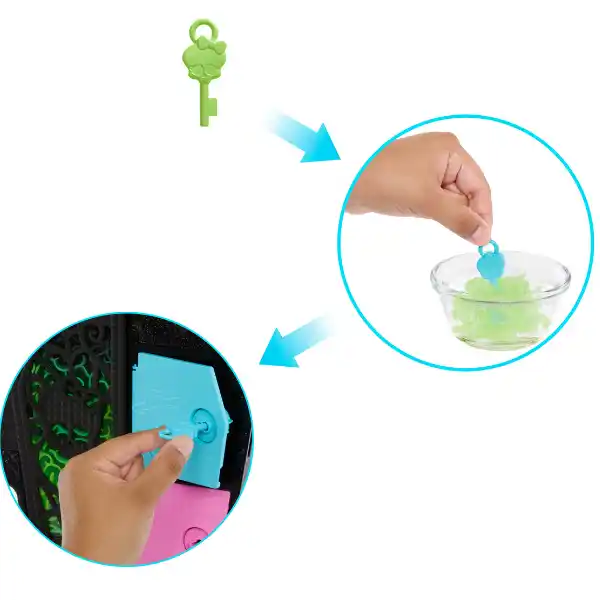 Игровой набор Monster High Neon Fright " Гулия Йелпс и Секреты в ее шкафу "