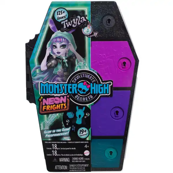 Игровой набор Monster High Neon Fright " Твайла и Секреты в ее шкафу "