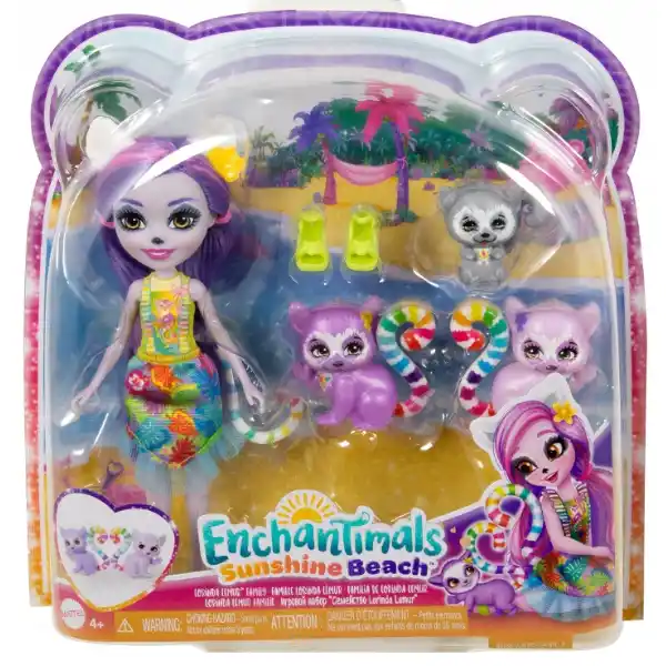 Enchantimals Set "Familia lemurului Lorinda"