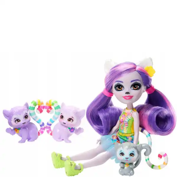 Enchantimals Set "Familia lemurului Lorinda"