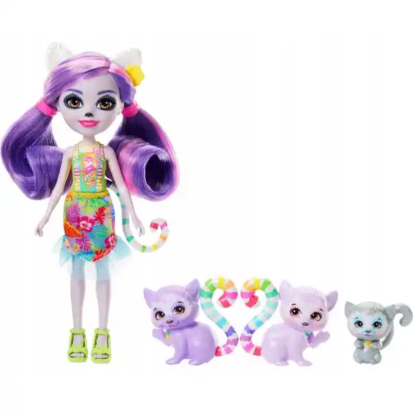 Enchantimals Set "Familia lemurului Lorinda"