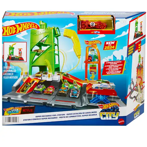 Игровой набор Hot Wheels "Заправочная станция Super Recharge"