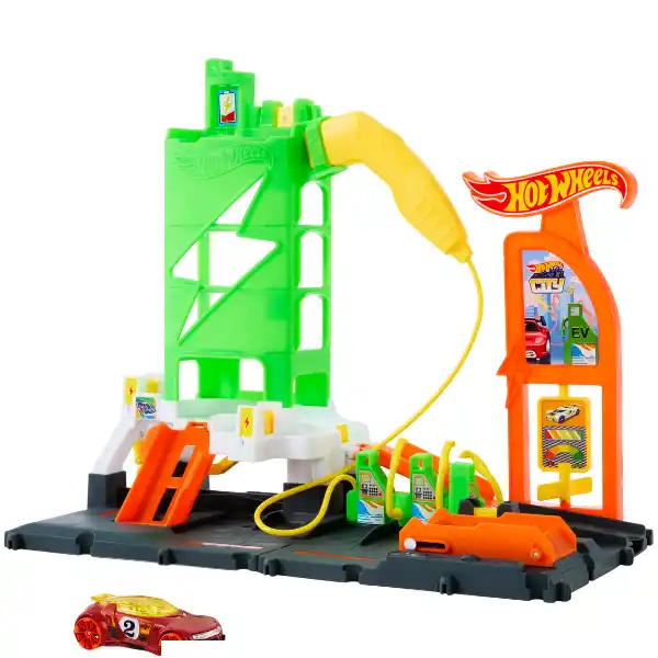 Игровой набор Hot Wheels "Заправочная станция Super Recharge"