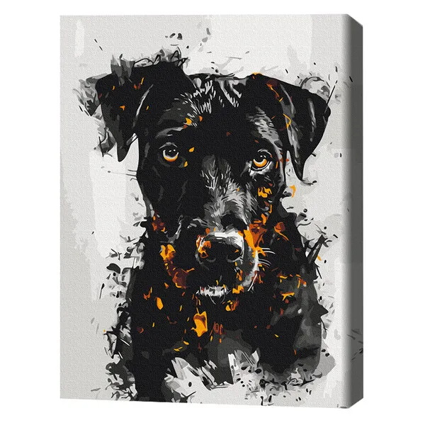 Pictură pe numere 40*50 cm (în cutie) – Câinele de foc