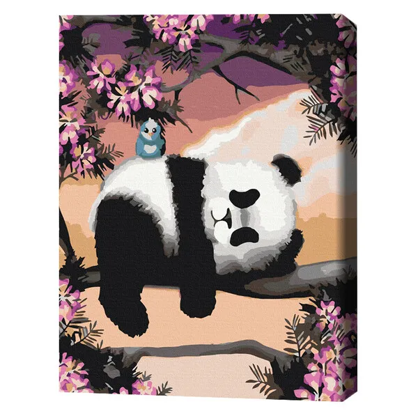 Pictură pe numere 40*50 сm (fără cutie) – Panda somnoros