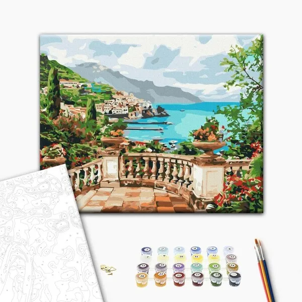 Pictură pe numere 40*50 сm (fără cutie) – Vedere spre mare