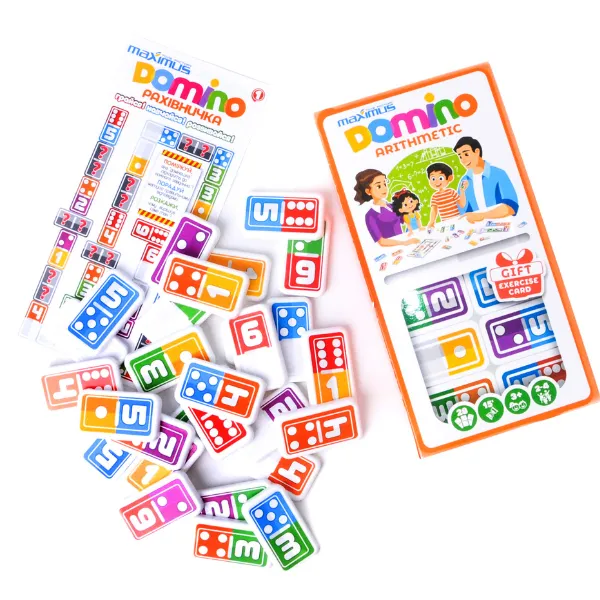 Joc de masă „Domino matematic”,  28 dominouri