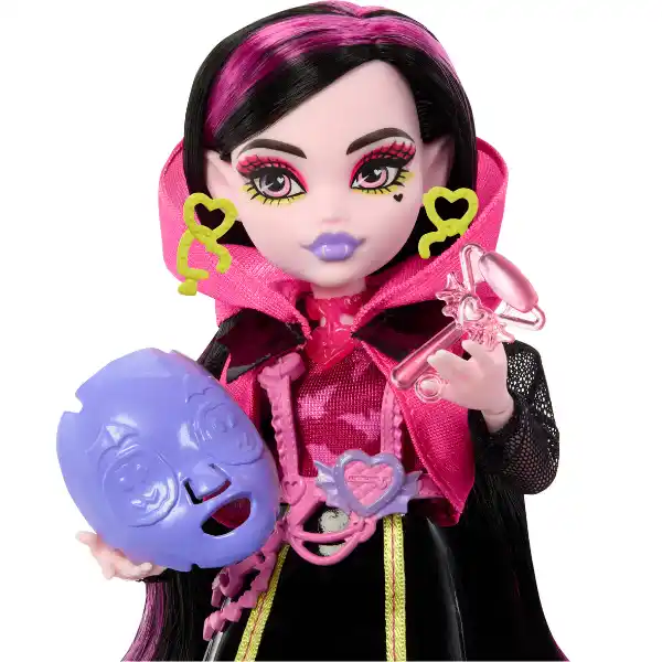Игровой набор Monster High Neon Fright "Дракулаура и Секреты в ее шкафу "