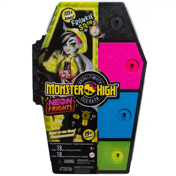 Игровой набор Monster High Neon Fright "Фрэнки Штейн и Секреты в ее шкафу "