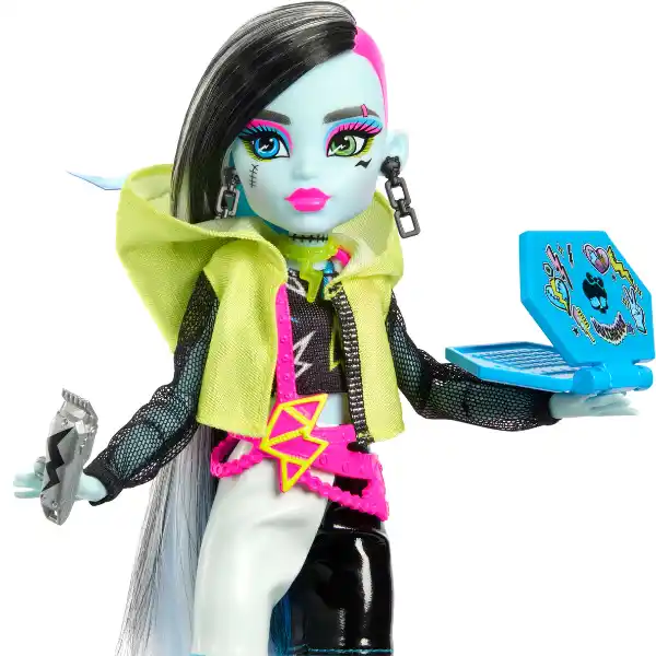 Игровой набор Monster High Neon Fright "Фрэнки Штейн и Секреты в ее шкафу "