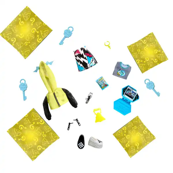 Игровой набор Monster High Neon Fright "Фрэнки Штейн и Секреты в ее шкафу "