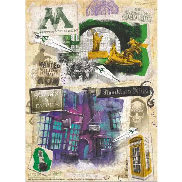 Puzzle „Ministerul Magiei și Aleea Knocktern.”, seria Harry Potter, 450  elem.