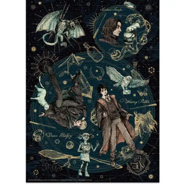 Puzzle „Dedicat. Legendar. Mândru”, seria Harry Potter, 500 elem.